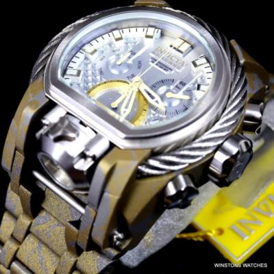 Pre-owned Invicta Reserve Bolt Zeus Magnum Hydroplated Steel 52mm Swiss Mvt Watch