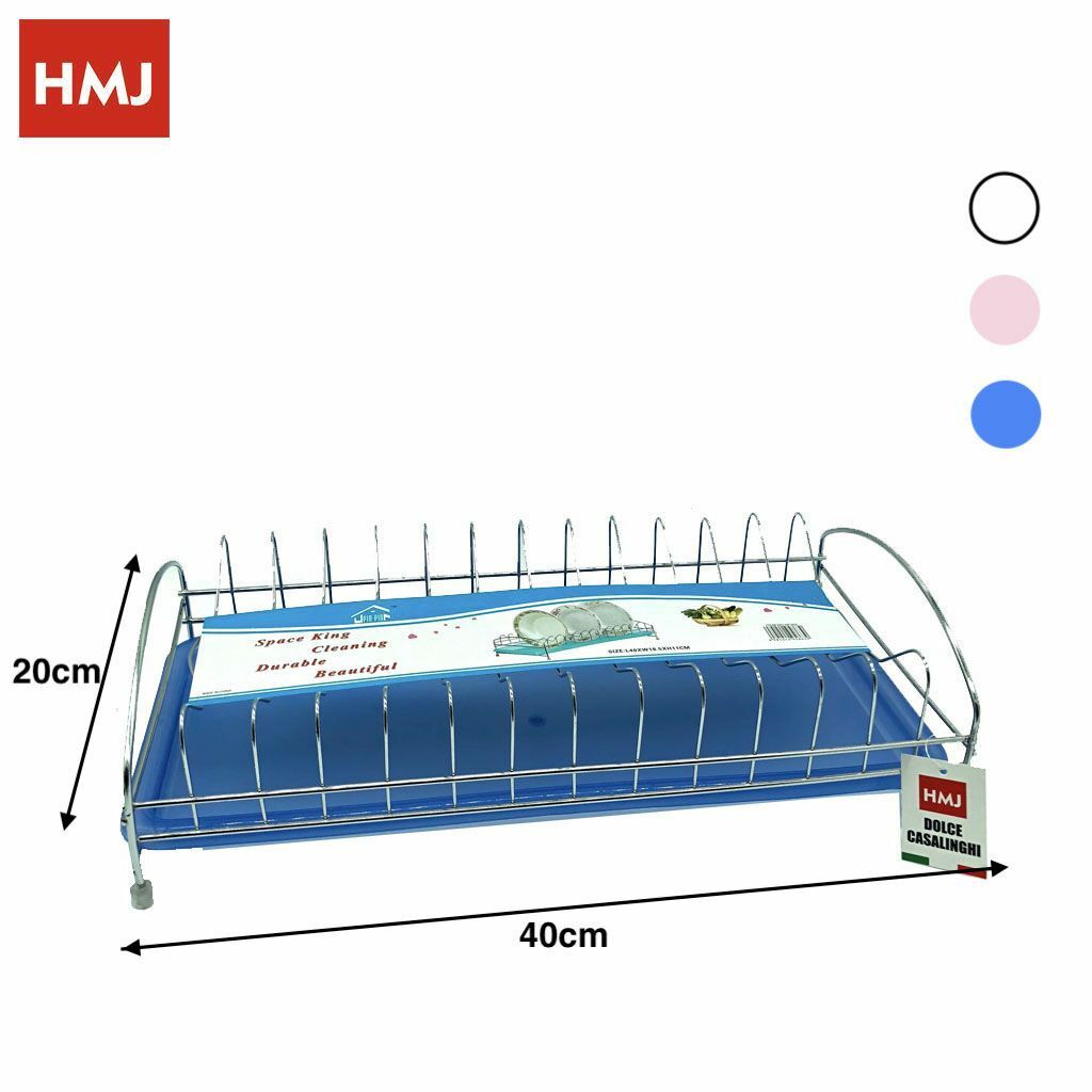 Porta Piatti Scolapiatti In Acciaio Inox Con Vassoio Antigoccia Portaposate hmj