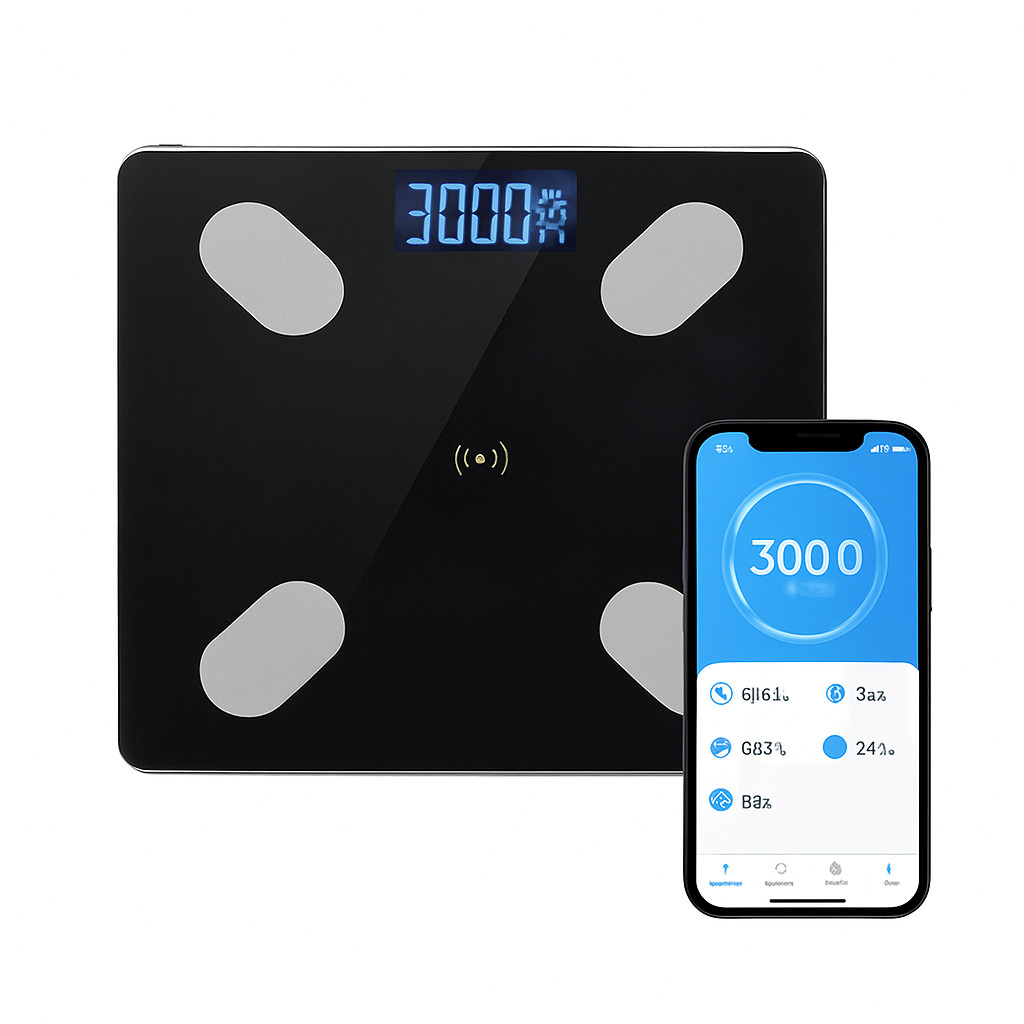 Digital LCD Bathroom Scales Body Weight Weighing Scale 180KG UK