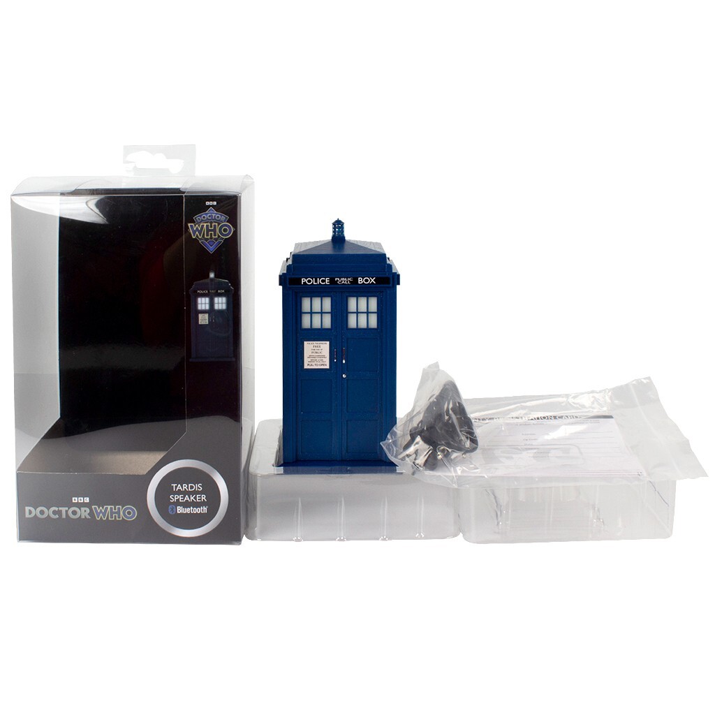 Doctor Who Tardis Wireless Bluetooth Speaker Plays Music and Lights Up