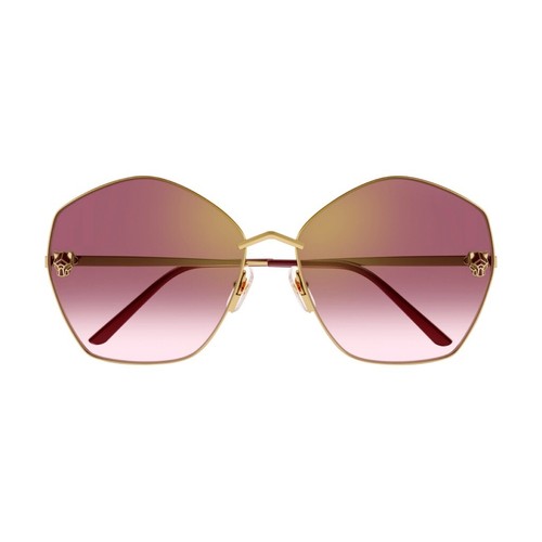 Pre-owned Cartier Sunglasses Glasses. Gold Frame Panther De . Nwt. Retail $1245 In Multicolor