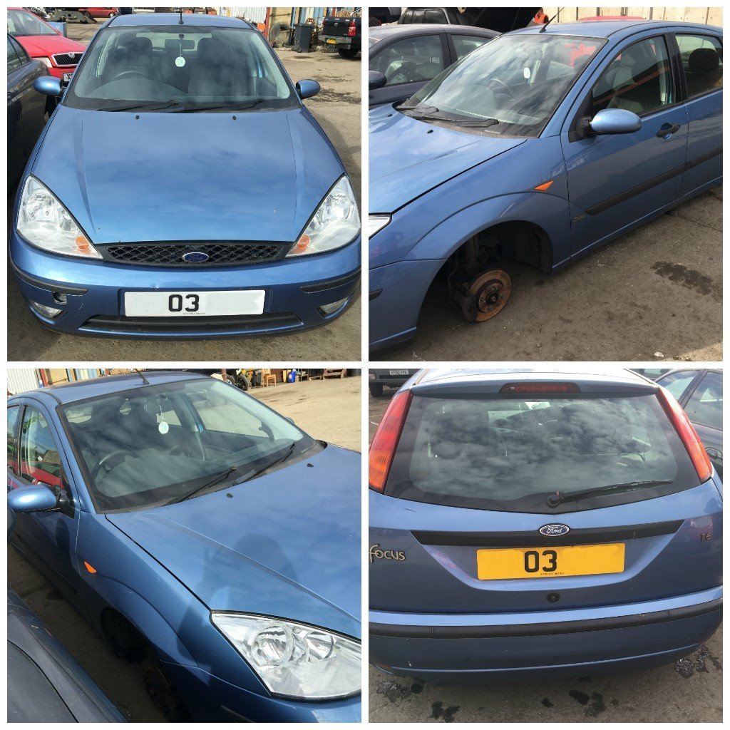 Ford Focus Zetec 2003 1.6 Manual Petrol Blue (front bumper) all parts  available