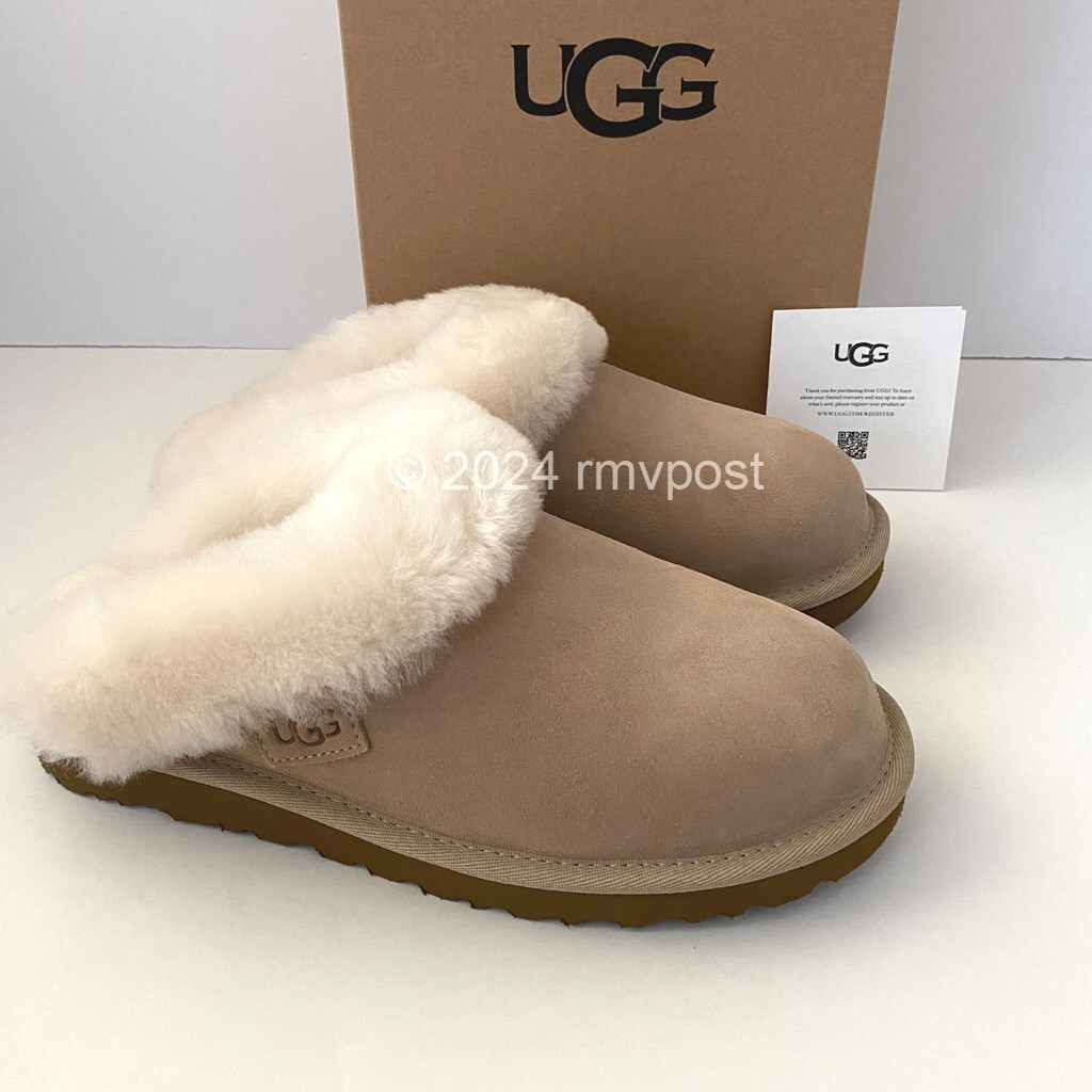 UGG Cluggette Slippers Sand Women's US Size 8 New in Box | eBay