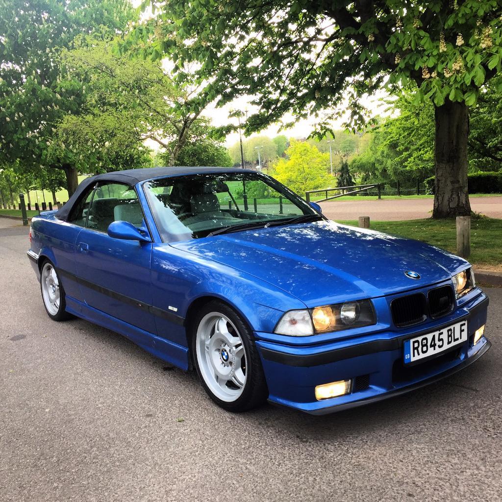 1998 BMW 323I CONVERTIBLE FULL M3 ESTORIL BLUE in