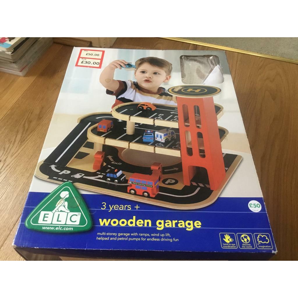 early learning wooden garage