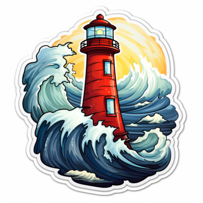 XXXL 30X30 cm Autoaufkleber Sticker Leuchtturm Aufkleber