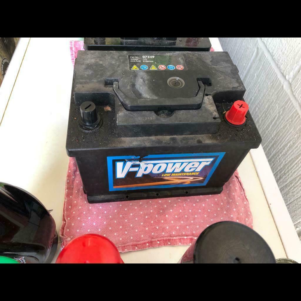 075 Car Battery Used but fully charged! in Sheringham, Norfolk