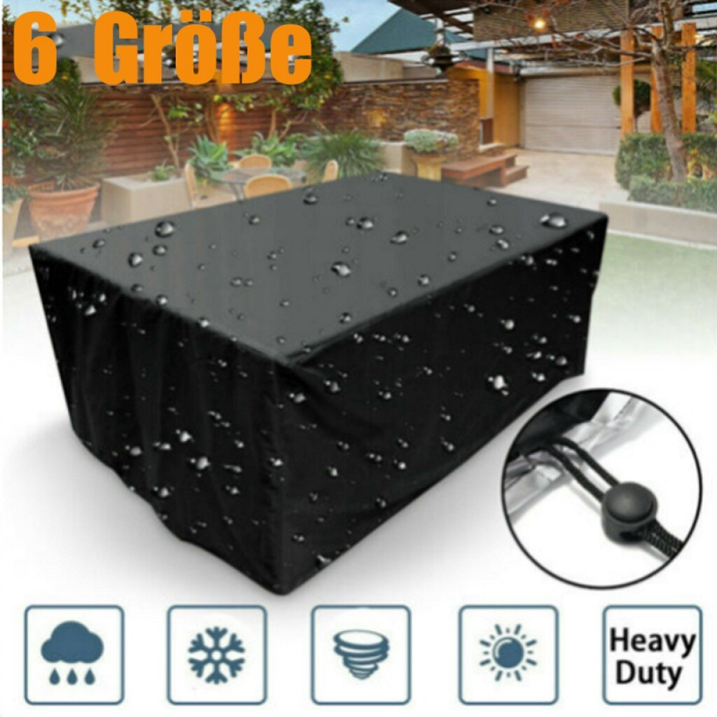 Abdeckplane Schutzhülle Abdeckhaube für Gartenmöbel Sitzgruppe Abdeckung Haube