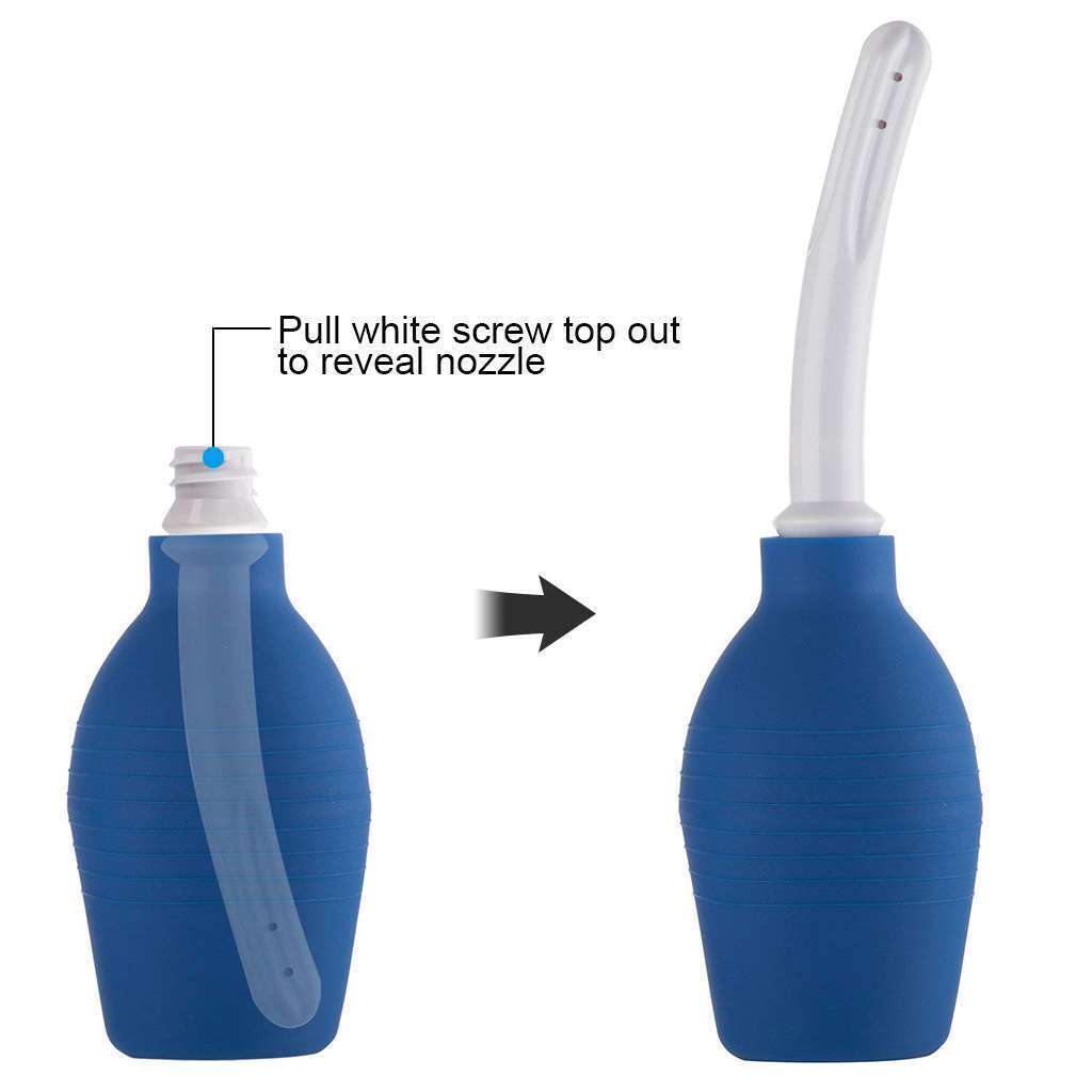 310ml Anal Vaginal Bulb Douche Colonic Irrigation Rubber Enema Bag Cleaner kit