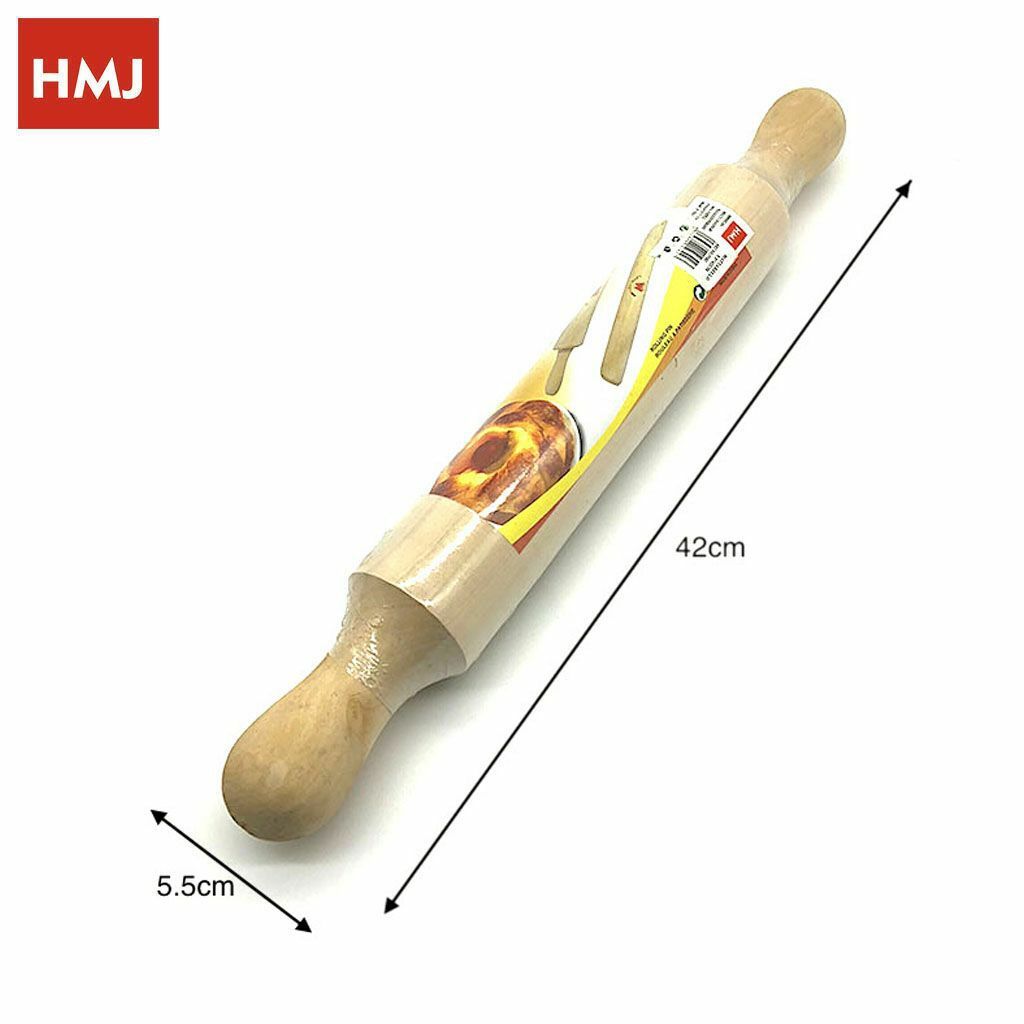 Mattarello In Legno Stende Pasta Dolci Utensile Cucina Lunghezza 42cm hmj