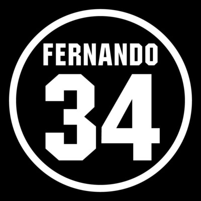 Fernando Valenzuela Dodgers Die-Cut Patch Decal