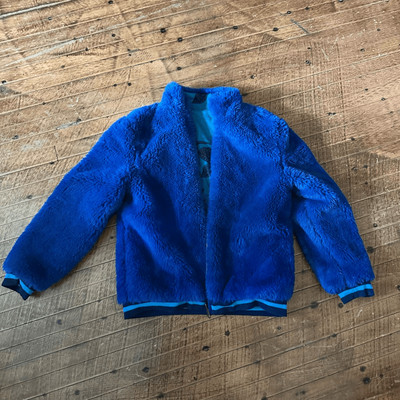 Matilda Jane blue reversible floral eyelash sz 10 jacket