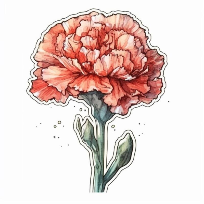 Carnation Flower # 006443