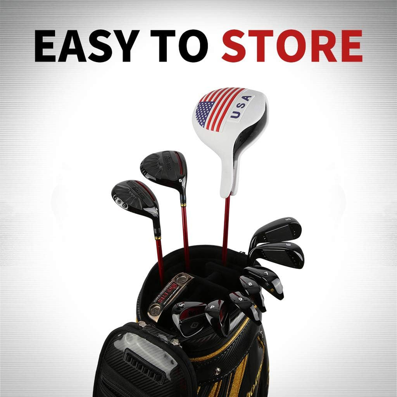 USA Golf Head Covers for Driver, Fairway Wood, Hybrid, 4Pcs or 1Pc TPU Driver He