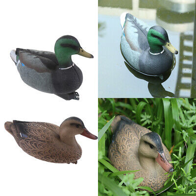 2Pcs Pool Floating Duck Pond Ornament Decoy Scarecrow Ducks Outdoor Kids Toy