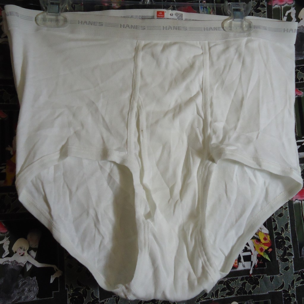 NOS Vtg Hanes Tighty White 100% Cotton Briefs sz 44 Unworn Oldschool US Made