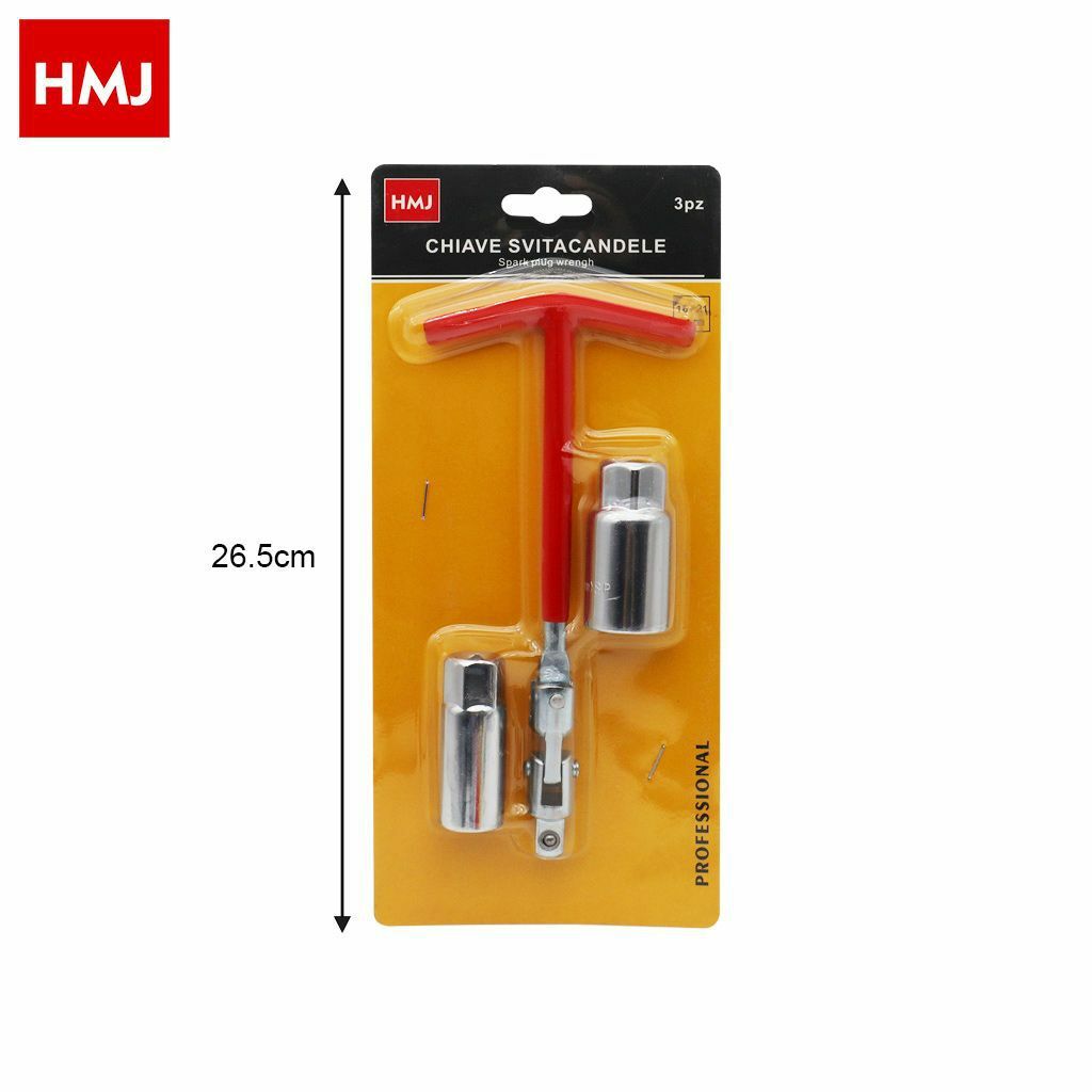 Chiave A T Con Snodo Da 3/8 Con Doppia Bussola Svita Candele 16 - 21 Mm hmj