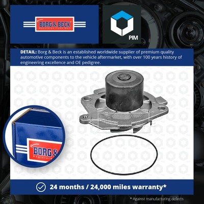 Water Pump fits FIAT DOBLO 1.9D 2001 on Coolant B&B 46432248 46512248 46515970