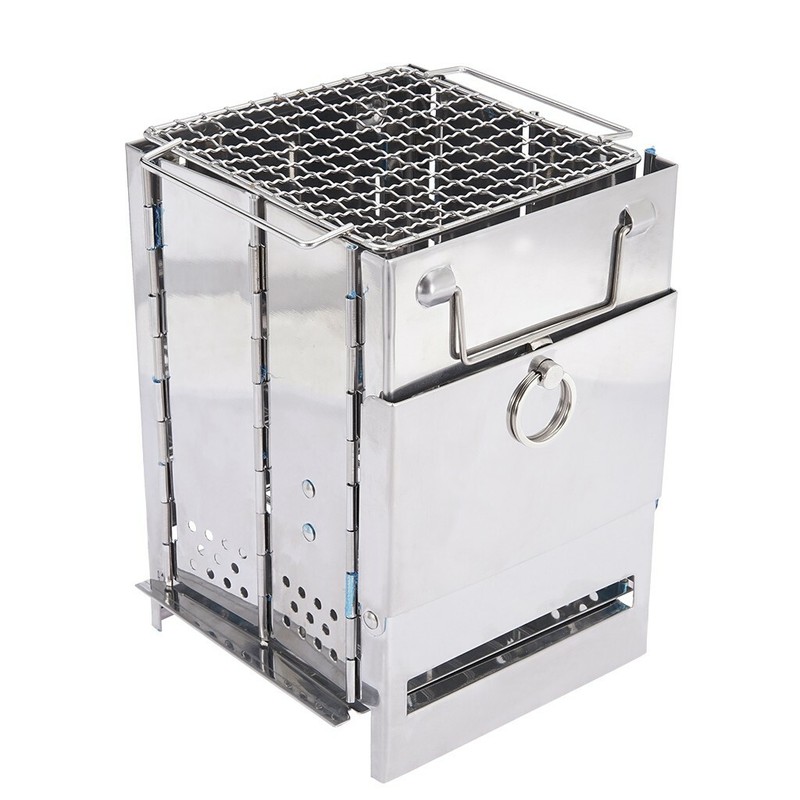 Outdoor Wood Stove Backpacking Portable Survival Wood Burning Camping
