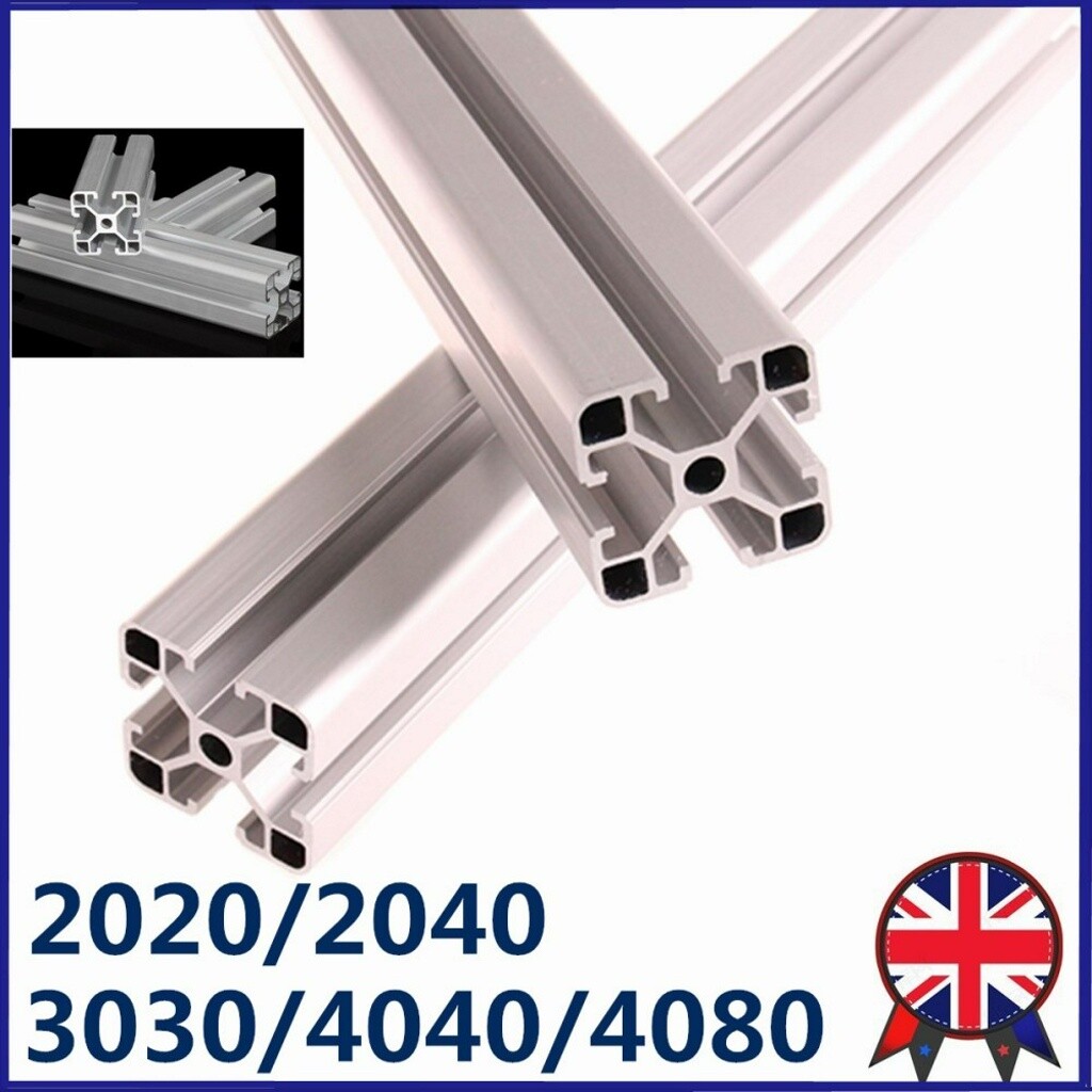 1/2/4/6/8PCS 2020 3030 4040 2040 4080 Extrusion Anodized T Slot Linear
