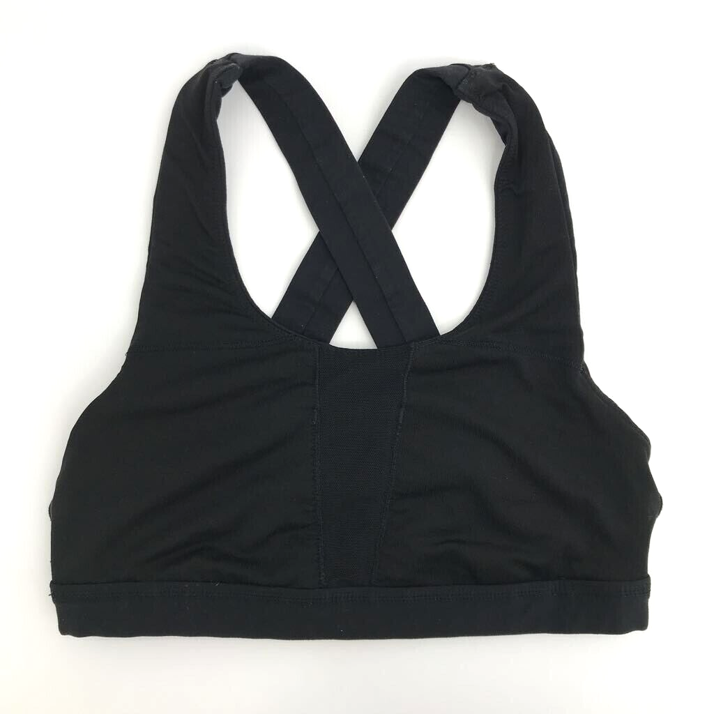 Lululemon Cowl Back Tank Top Criss Cross Bra Women's Size 8 Black