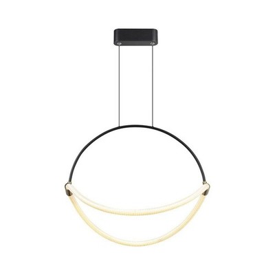 Lampadario LED a Sospensione Moderno 16W Design Luce Calda Naturale Nero V-TAC