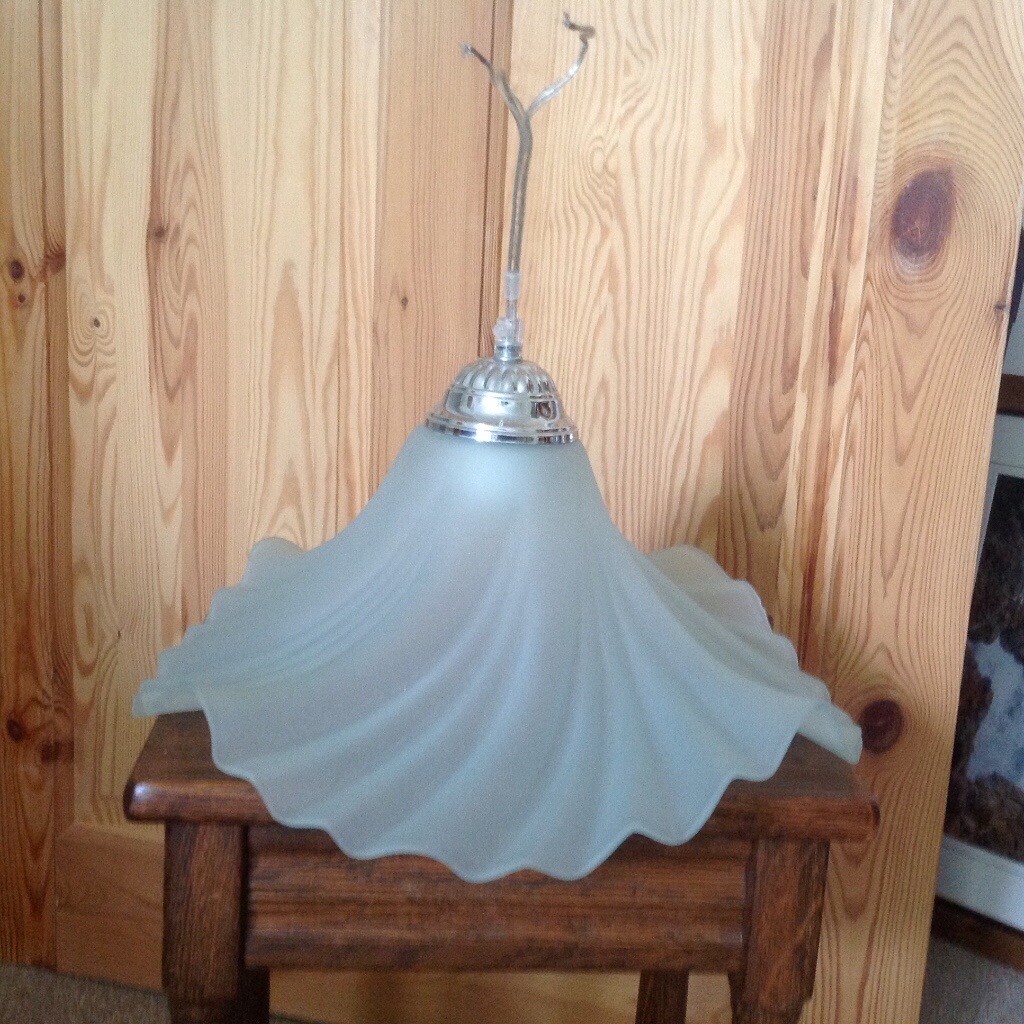 John Lewis Frosted glass light shade. in Poole, Dorset Gumtree