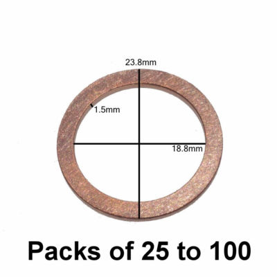 M18 Copper Oil Drain Plug Gasket Fits Ford F0CZ-6734-A Dorman 095-003 & More