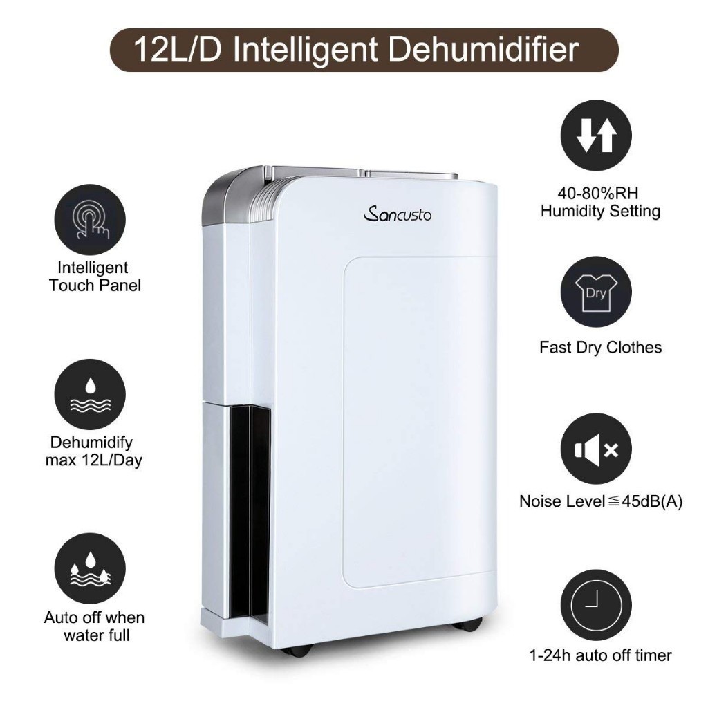 BRAND NEW IN BOX 12 LITRE ECO DEHUMIDIFIER WHOLE HOUSE AIR PURIFIER LAUNDRY TIMER in Leicester