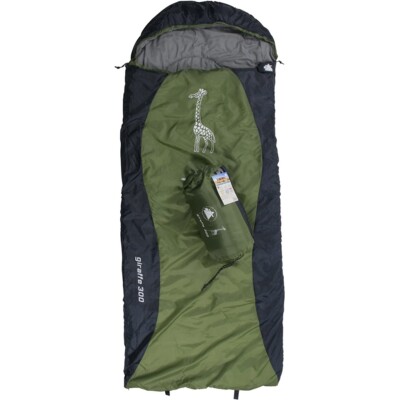10T Kinderschlafsack Giraffe 300 Deckenschlafsack 180x75 cm grün