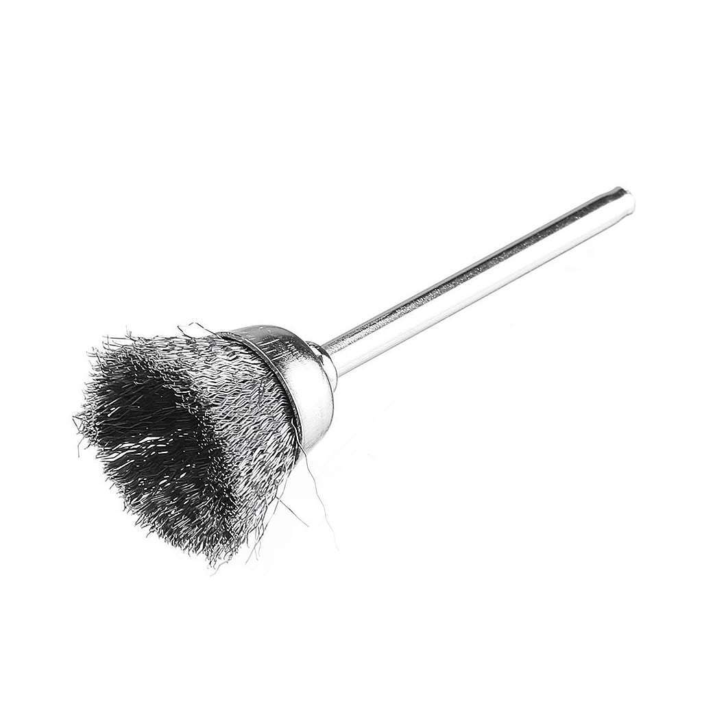 15X 15mm Grinding Polishing Wheel Head Wire Brush Steel Kit Fit Electric Drill