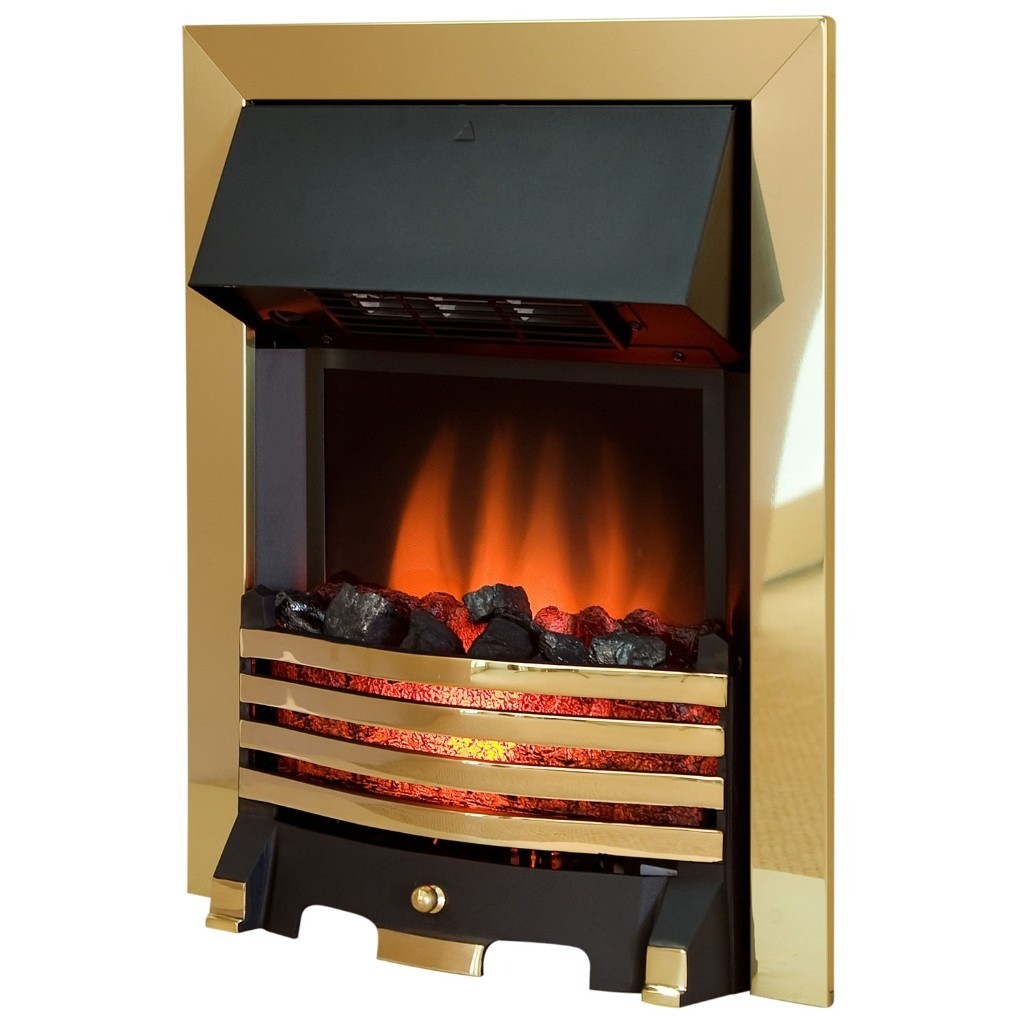 Electric Fire, Living flame Coal Effect with Remote Control (Inset