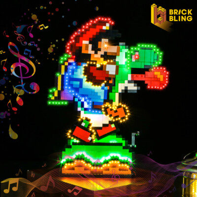 LED Light Set for LEGO Super Mario World : Mario & Yoshi 71438（with Music）