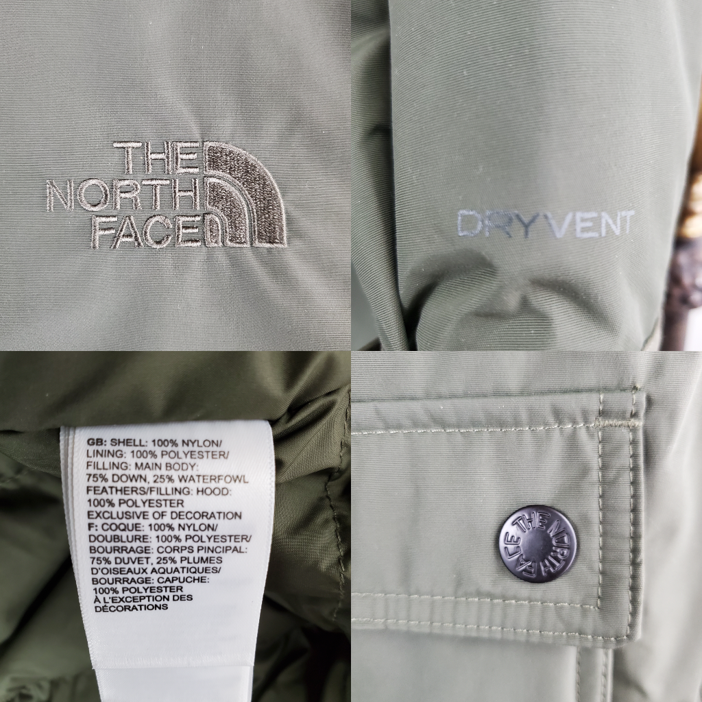 Pre-owned The North Face North Face 550 Womens Size Medium Down Filled Waterproof Jacket $279 Hooded In Green