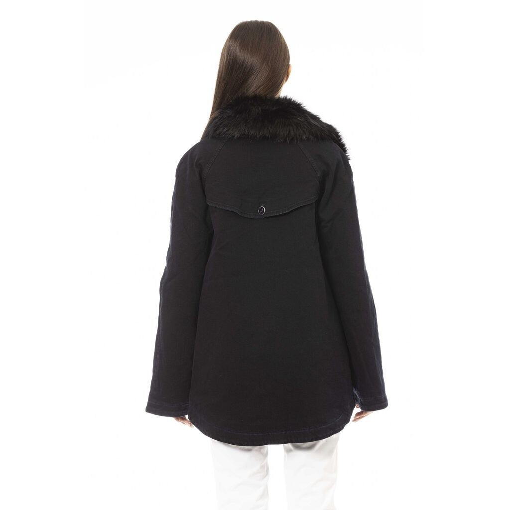 Pre-owned Jacob Cohen Women's Black Bomber Made In Italy