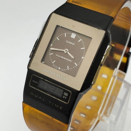 時計 CASIO FS-01 Vintage Casio FS-01 Film Watch Ana/Digi Dual Time Japan