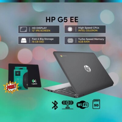 HP G5 EE Chromebook 4GB RAM - 16GB SSD - Windows - Free Mouse & Pad - Non-Touch
