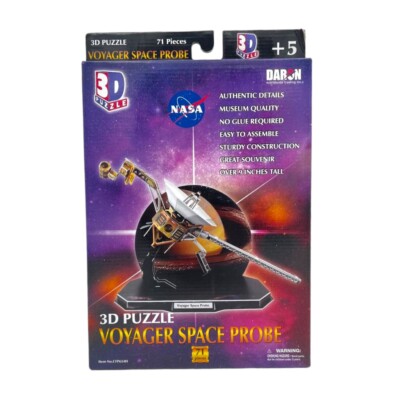 Daron 654 Voyager Space Probe 3D 71 Piece Puzzle Model Kit