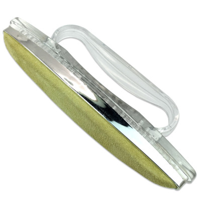 5'' Professional Clear Chamois Nail Buffer with Handle and Removable Cover