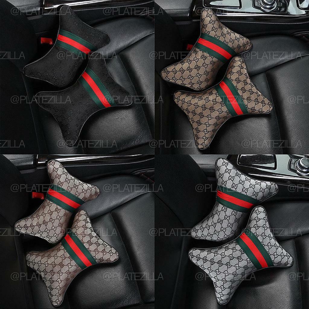 Designer louis vuitton and Gucci "style" car neck pillows, come as a