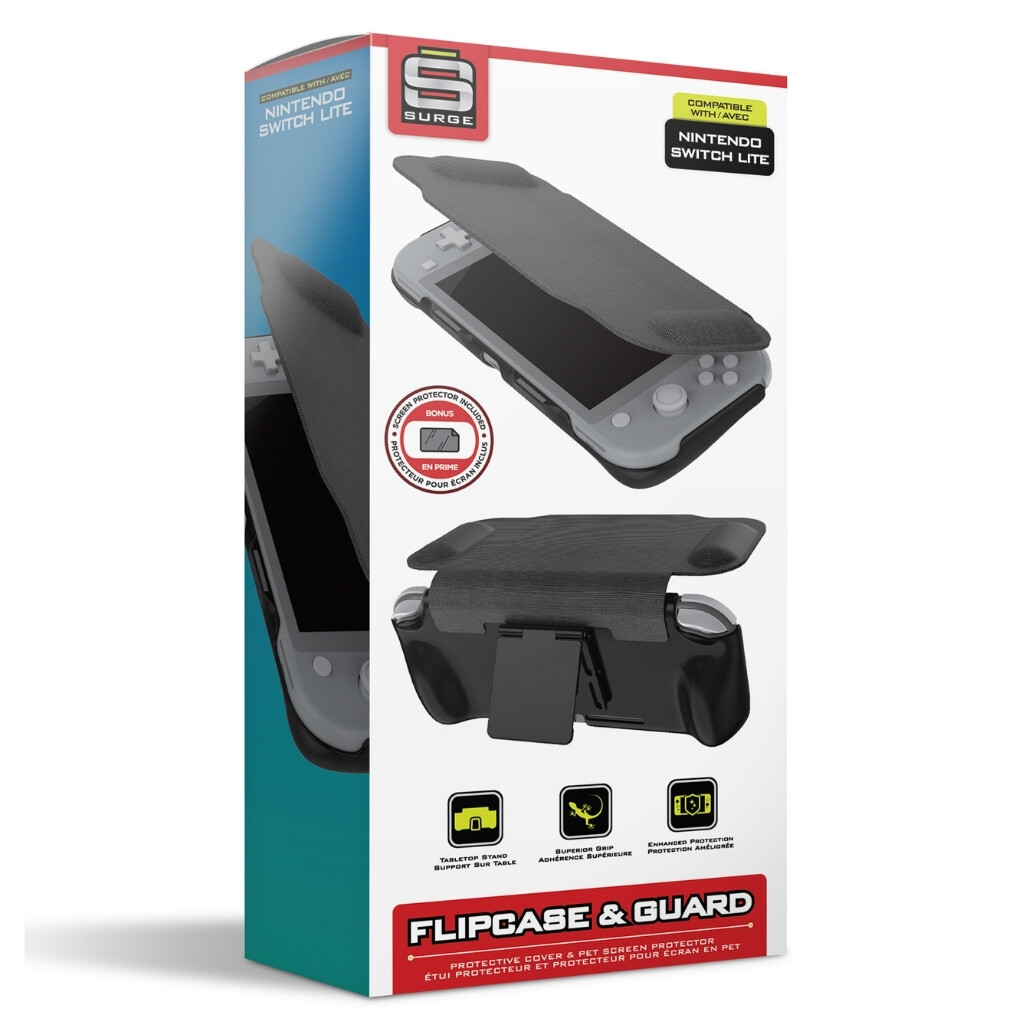Nintendo Switch HARD EDGE SURGE GAMING FlipCase Hard Cover & Protective Guard Kit