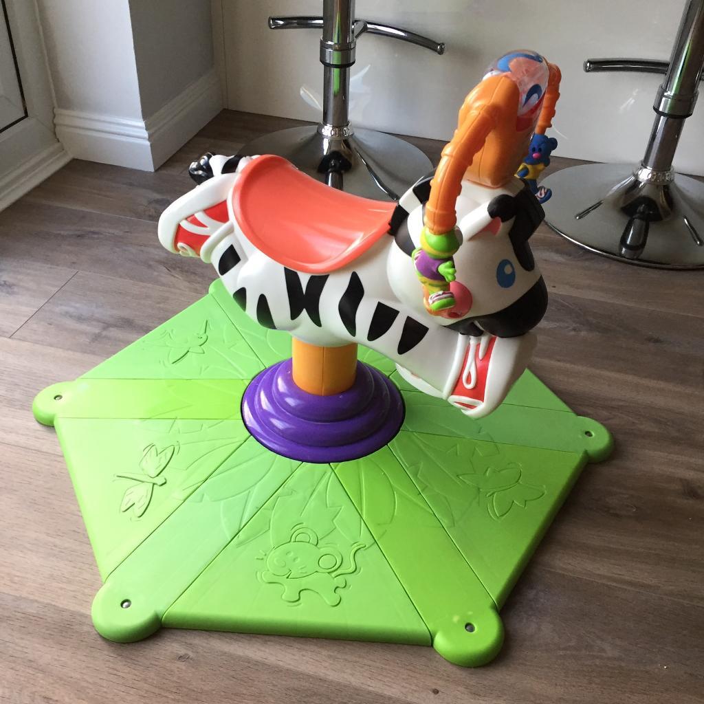 FisherPrice Bounce and Spin Zebra Baby Toy in Pontyclun, Rhondda
