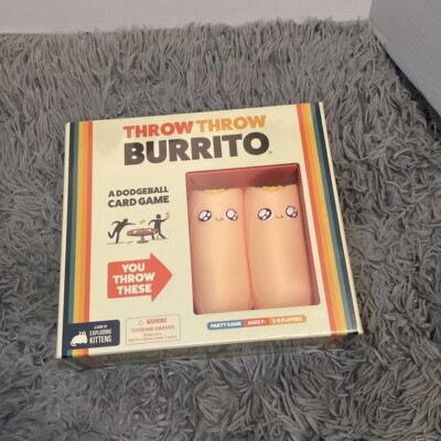 EXPLODING KITTENS Throw Throw Burrito Card Game brand new in plastic