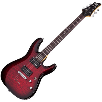 Schecter C-6 Plus Series Electric Guitar - See Thru Cherry Burst