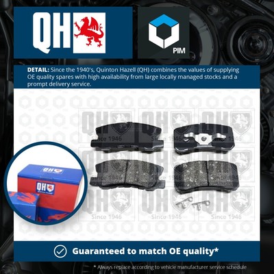 Brake Pads Set fits DODGE CALIBER 2.0 Rear 2006 on ECN QH 68028671AA V2011271AB