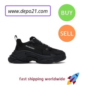 Balenciaga Triple S Neon Green Clear Sole In Wimbledon London