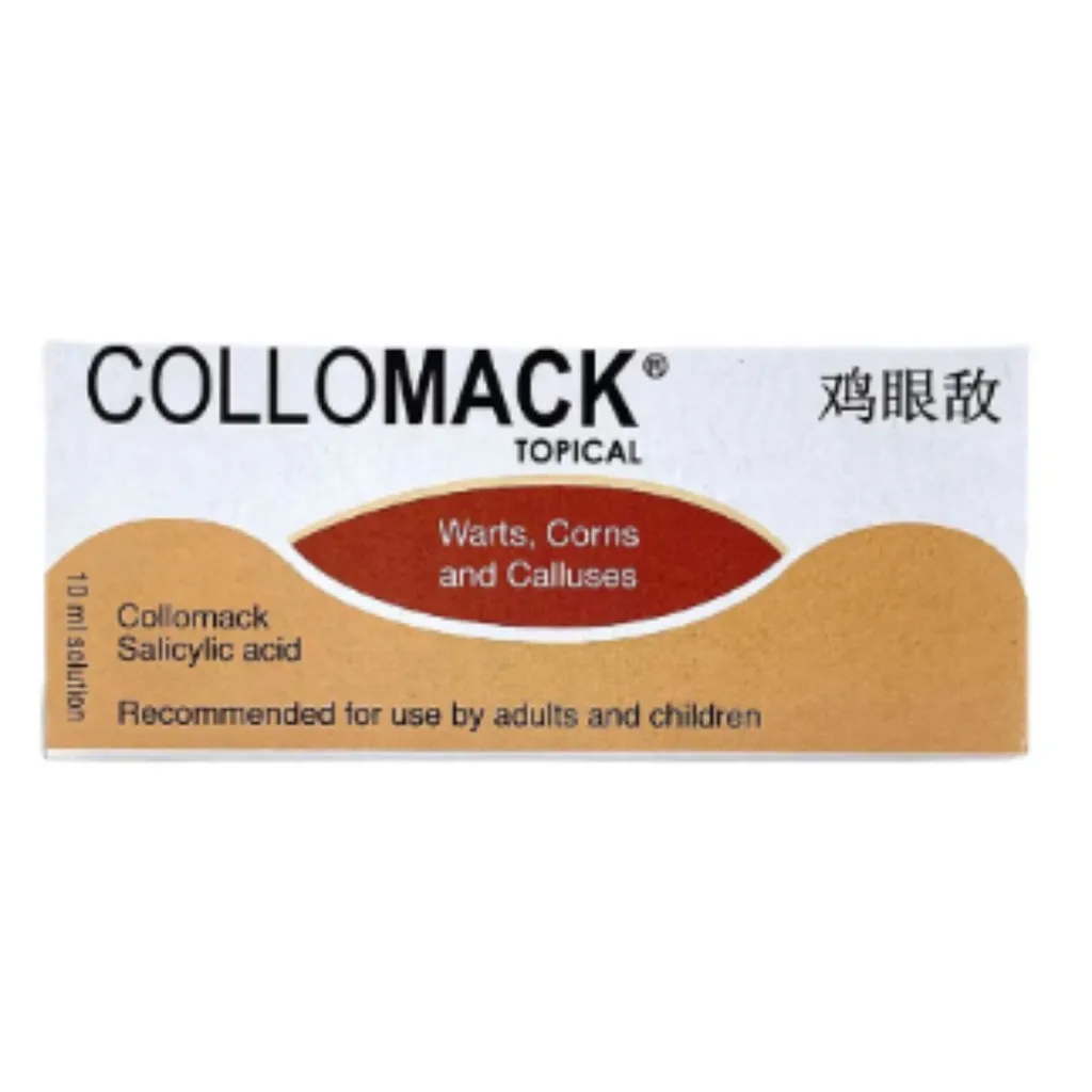 1x Collomack Topical Painless Remover Plantar Warts Corns and Calluses 10ml