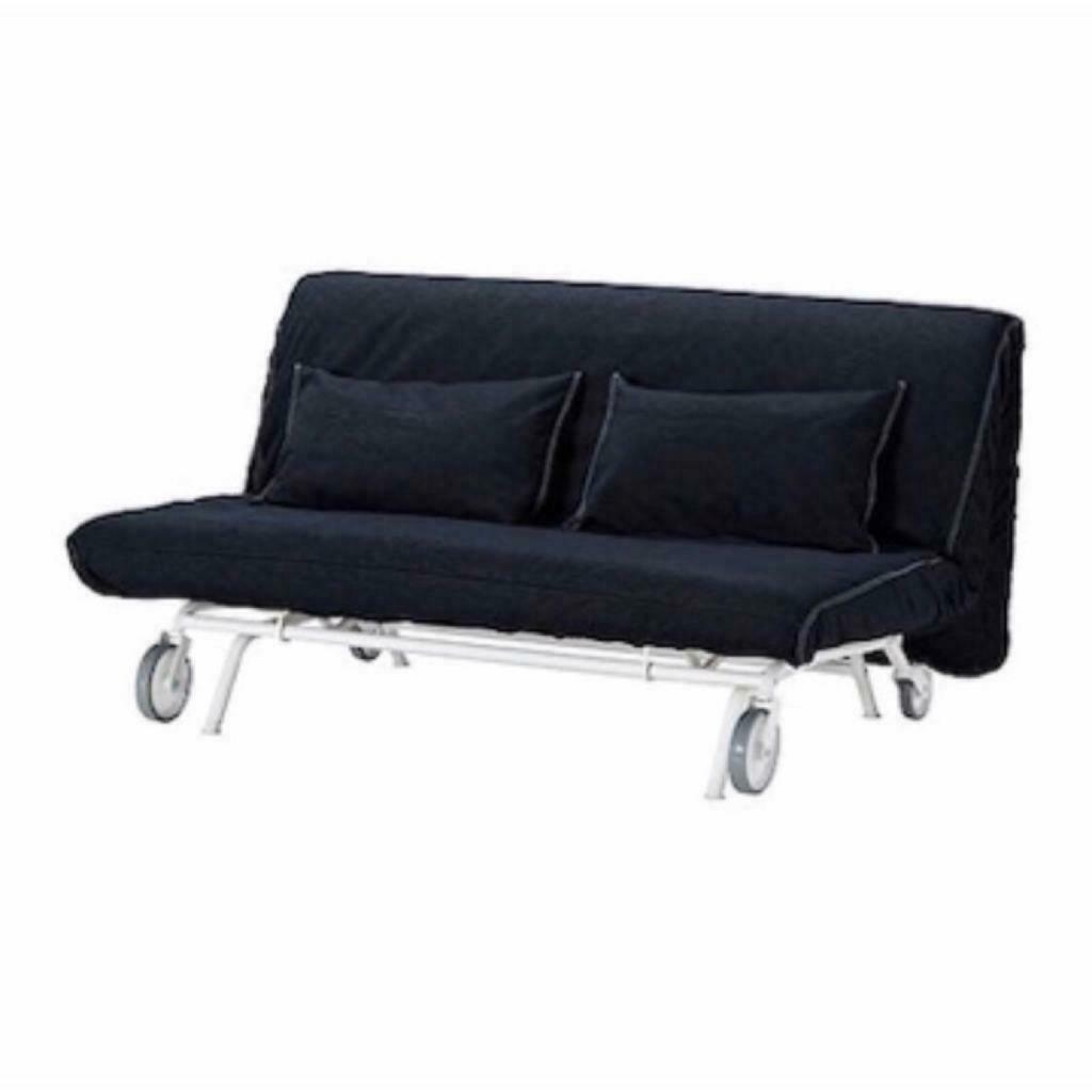 Two Seater Ikea Sofa Bed Ps Havet Blue Denim Cover G Condi