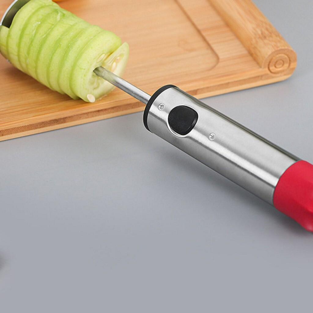 1 Set Stainless Steel Core Remover Vegetable Corer Drill Fruit Coring