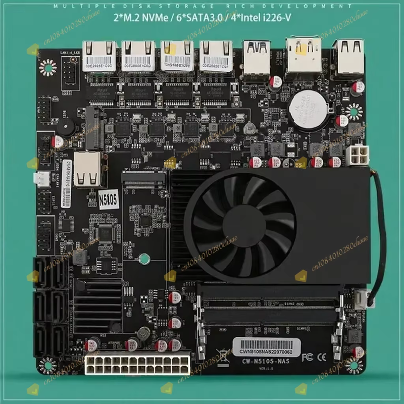 N6005 Industrial Motherboard NAS Motherboards 4 Cores 4 Threads Low Power Proces